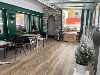 Ein Sitzbereich in der Unterkunft Haus Steinbock