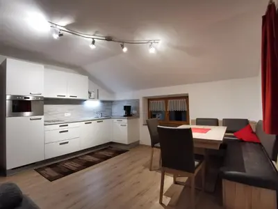 Küche/Küchenzeile in der Unterkunft Gästehaus Jogglerhof