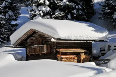 Haus Sonnenschein im Winter