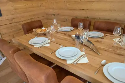 Grundriss der Unterkunft Luxus Ferienwohnung Almhütte