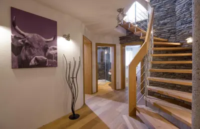 Grundriss der Unterkunft Luxus Ferienwohnung Almhütte