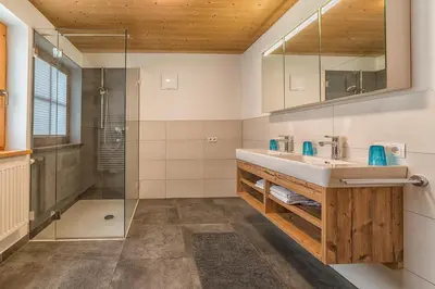 Ein Badezimmer in der Unterkunft Sportchalet Zillertal