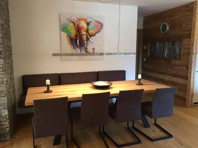 Ein Sitzbereich in der Unterkunft The Bear's Lair