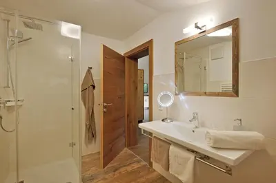 Ein Badezimmer in der Unterkunft Ferienwohnung Sonnblick