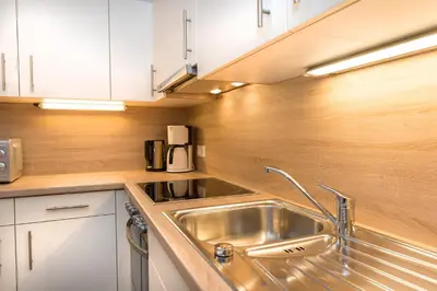 Küche/Küchenzeile in der Unterkunft Brunner Apartments