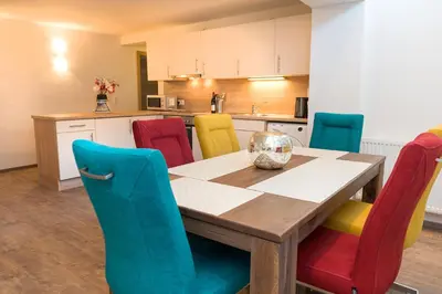 Küche/Küchenzeile in der Unterkunft Brunner Apartments