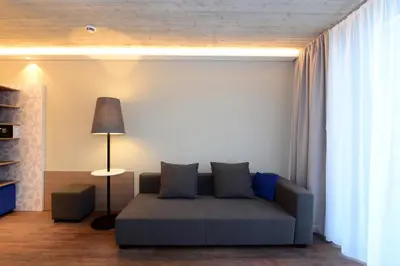 Ein Sitzbereich in der Unterkunft arte Hotel Kufstein