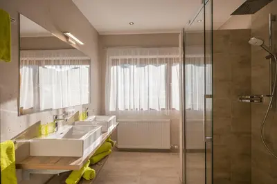 Ein Badezimmer in der Unterkunft Appartements Retthäusl