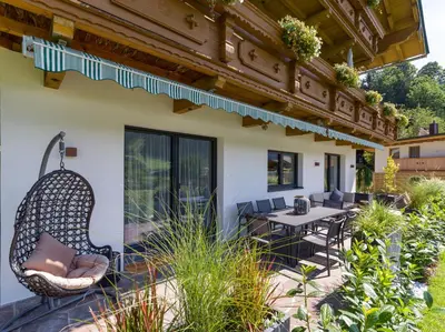 Ein Balkon oder eine Terrasse in der Unterkunft Appartements Retthäusl