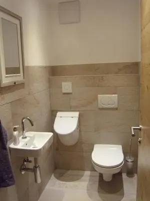 Ein Badezimmer in der Unterkunft Appartements Schweiberer