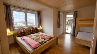 Ein Bett oder Betten in einem Zimmer der Unterkunft Apartment Lanser
