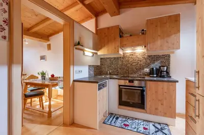 Küche/Küchenzeile in der Unterkunft Ferienwohnung Maurerhof