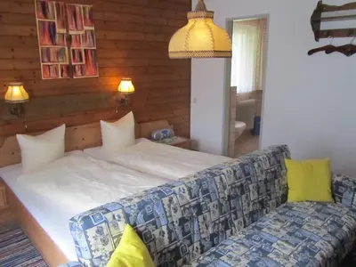 Ein Bett oder Betten in einem Zimmer der Unterkunft Haus Annelies Walchsee