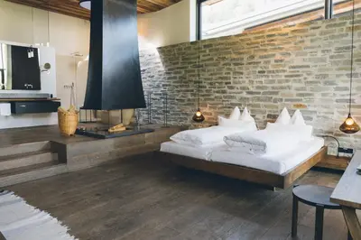 Ein Bett oder Betten in einem Zimmer der Unterkunft Wiesergut
