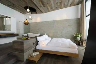 Ein Bett oder Betten in einem Zimmer der Unterkunft Wiesergut