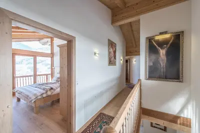Ein Bett oder Betten in einem Zimmer der Unterkunft Logenplatz Zillertal
