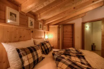Ein Bett oder Betten in einem Zimmer der Unterkunft Logenplatz Zillertal