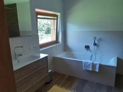 Ein Badezimmer in der Unterkunft Maurachbauer