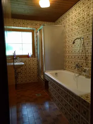 Ein Badezimmer in der Unterkunft Maurachbauer