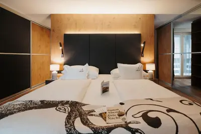 Ein Bett oder Betten in einem Zimmer der Unterkunft Boutique Hotel Haidachhof superior