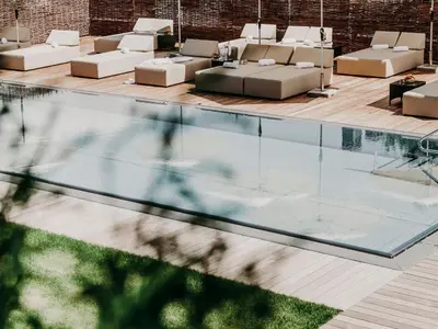 Der Swimmingpool an oder in der Nähe von Boutique Hotel Haidachhof superior