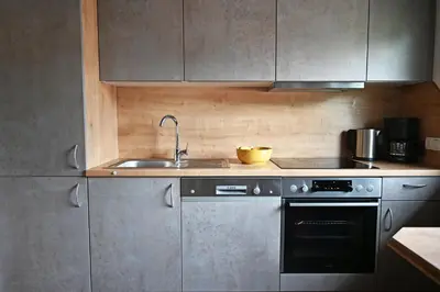 Küche/Küchenzeile in der Unterkunft Appartement Albert und Helene Koller