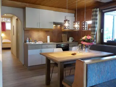 Küche/Küchenzeile in der Unterkunft Appartement Anneke