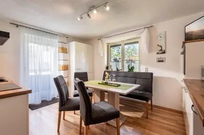 Küche/Küchenzeile in der Unterkunft Ferienwohnung Mitterherzog