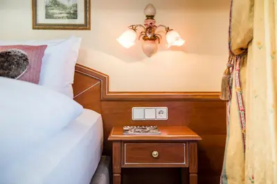 Ein Bett oder Betten in einem Zimmer der Unterkunft eva,GARDEN