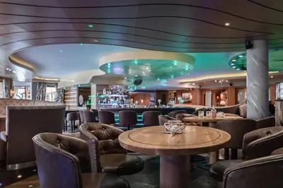 Lounge oder Bar in der Unterkunft Wellnessresidenz Alpenrose