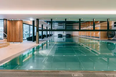 Der Swimmingpool an oder in der Nähe von Familienresort Buchau