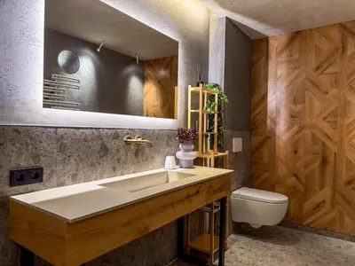 Ein Badezimmer in der Unterkunft zum Senner Suites Zillertal
