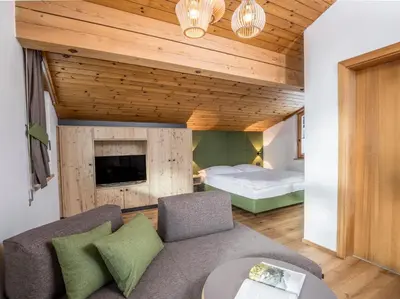 Ein Bett oder Betten in einem Zimmer der Unterkunft Haus Widmann