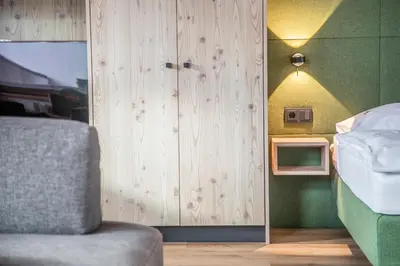 Ein Bett oder Betten in einem Zimmer der Unterkunft Haus Widmann