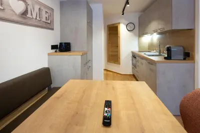 Küche/Küchenzeile in der Unterkunft Appartement Haus Sonntal