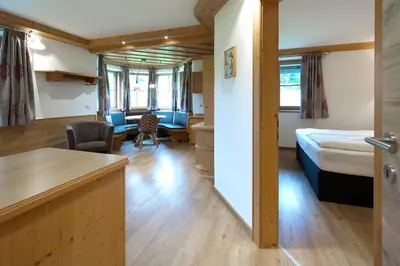 Ein Bett oder Betten in einem Zimmer der Unterkunft Appartement Haus Sonntal