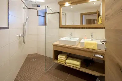 Ein Badezimmer in der Unterkunft Appartement Haus Sonntal