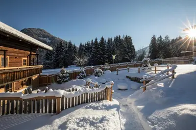 Bergchalet Rauchenhof im Winter