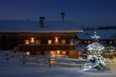 Bergchalet Rauchenhof im Winter