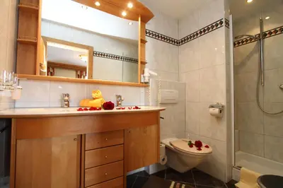 Ein Badezimmer in der Unterkunft Hotel Metzgerwirt