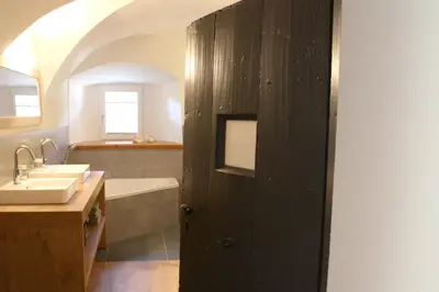 Ein Badezimmer in der Unterkunft Tauern Apartment Schrempf - Anna