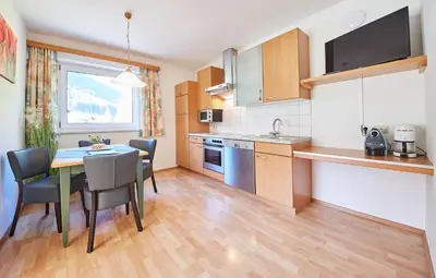 Küche/Küchenzeile in der Unterkunft Am Zwölferkogel Appartements