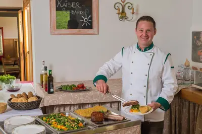 Essen in der Pension oder in der Nähe