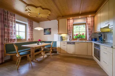 Küche/Küchenzeile in der Unterkunft Appartement Margaretha