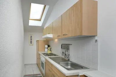 Küche/Küchenzeile in der Unterkunft Appartement Hollaus