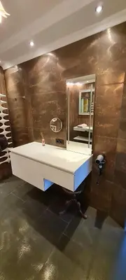 Ein Badezimmer in der Unterkunft Koasablick