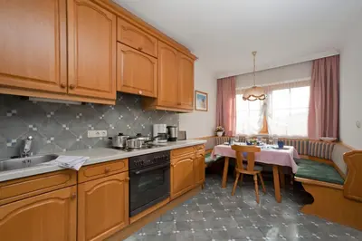 Küche/Küchenzeile in der Unterkunft Pension Garni Appartement Ortner