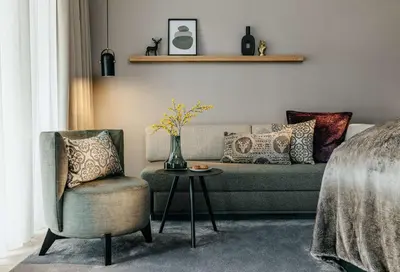 Ein Sitzbereich in der Unterkunft Grand Tirolia Kitzbühel - Member of Hommage Luxury Hotels Collection