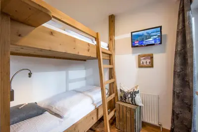 Ein Bett oder Betten in einem Zimmer der Unterkunft Haus Central