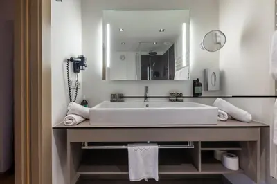 Ein Badezimmer in der Unterkunft Hotel Wirtshaus Post
